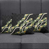Puakenikeni Anthurium Pikake Lei Pillow Cover Hawaiian Quilt Pattern LT9 - Polynesian Pride