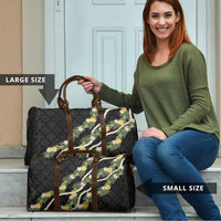 Puakenikeni Anthurium Pikake Lei Travel Bag Hawaiian Quilt Pattern LT9 - Polynesian Pride