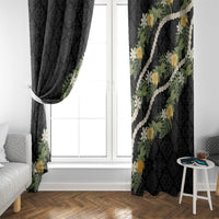 Puakenikeni Anthurium Pikake Lei Window Curtain Hawaiian Quilt Pattern LT9 - Polynesian Pride
