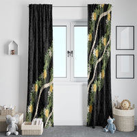 Puakenikeni Anthurium Pikake Lei Window Curtain Hawaiian Quilt Pattern LT9 - Polynesian Pride