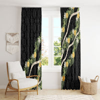 Puakenikeni Anthurium Pikake Lei Window Curtain Hawaiian Quilt Pattern LT9 - Polynesian Pride