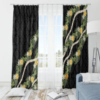 Puakenikeni Anthurium Pikake Lei Window Curtain Hawaiian Quilt Pattern LT9 - Polynesian Pride