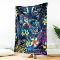 Plumeria Turtles Traditional Tribal Blanket LT9 - Polynesian Pride