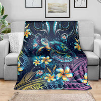 Plumeria Turtles Traditional Tribal Blanket LT9 - Polynesian Pride
