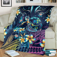 Plumeria Turtles Traditional Tribal Blanket LT9 - Polynesian Pride