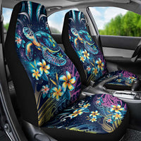 Plumeria Turtles Traditional Tribal Car Seat Cover LT9 - Polynesian Pride