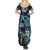 Plumeria Turtles Traditional Tribal Family Matching Summer Maxi Dress and Hawaiian Shirt