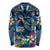 Plumeria Turtles Traditional Tribal Long Sleeve Shirt