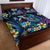 Plumeria Turtles Traditional Tribal Quilt Bed Set