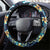 Plumeria Turtles Traditional Tribal Steering Wheel Cover