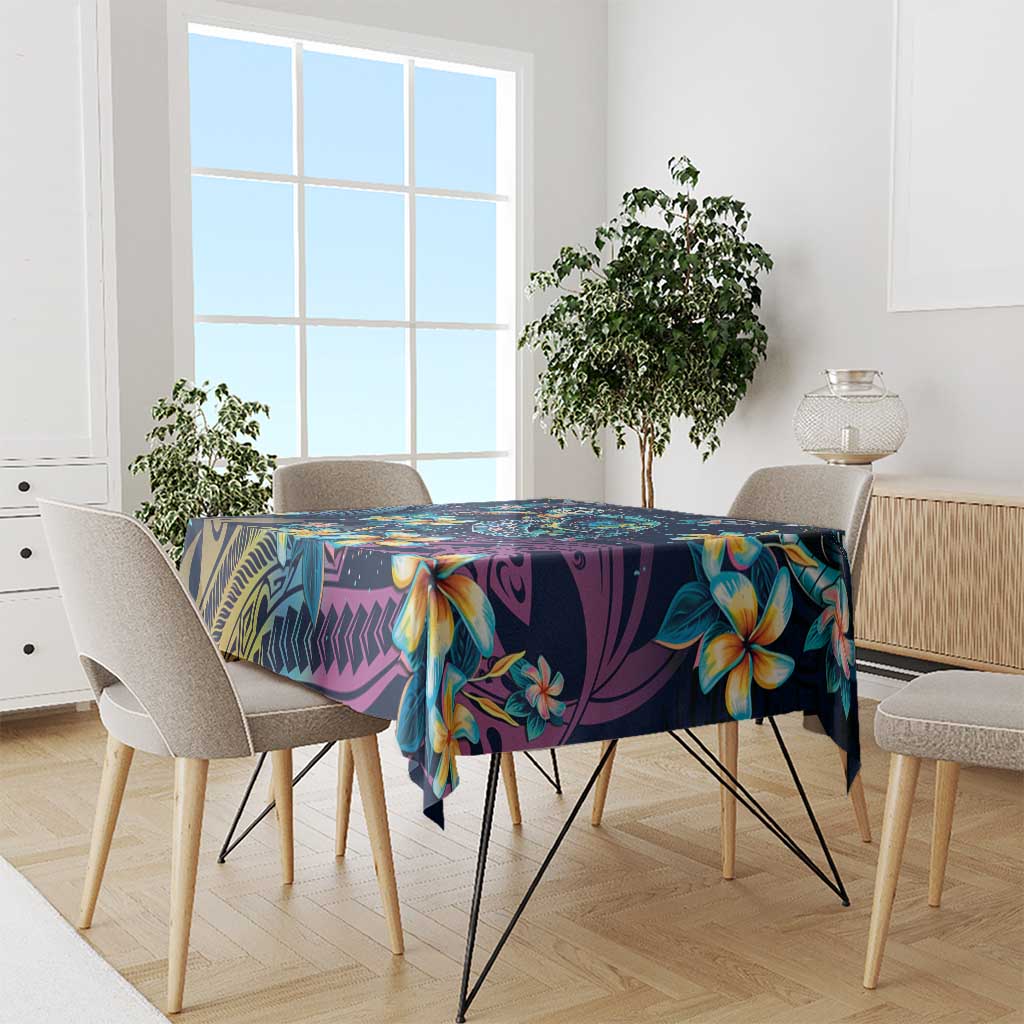 Plumeria Turtles Traditional Tribal Tablecloth LT9 - Polynesian Pride