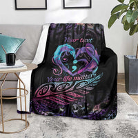 Personalised Your Life Matters Blanket Suicide Prevention Awareness Semicolon Heart LT9 - Polynesian Pride