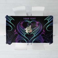 Personalised Your Story Isn't Over Tablecloth Suicide Prevention Awareness Semicolon Heart LT9 Black - Polynesian Pride