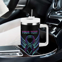 Personalised Your Story Isn't Over Tumbler With Handle Suicide Prevention Awareness Semicolon Heart LT9 - Polynesian Pride