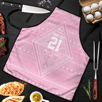 Custom New Zealand Basketball Indigenous Apron LT9 Pink - Polynesian Pride