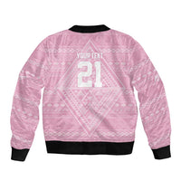 Custom New Zealand Basketball Indigenous Bomber Jacket LT9 - Polynesian Pride