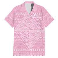 Custom New Zealand Basketball Indigenous Hawaiian Shirt LT9 Pink - Polynesian Pride
