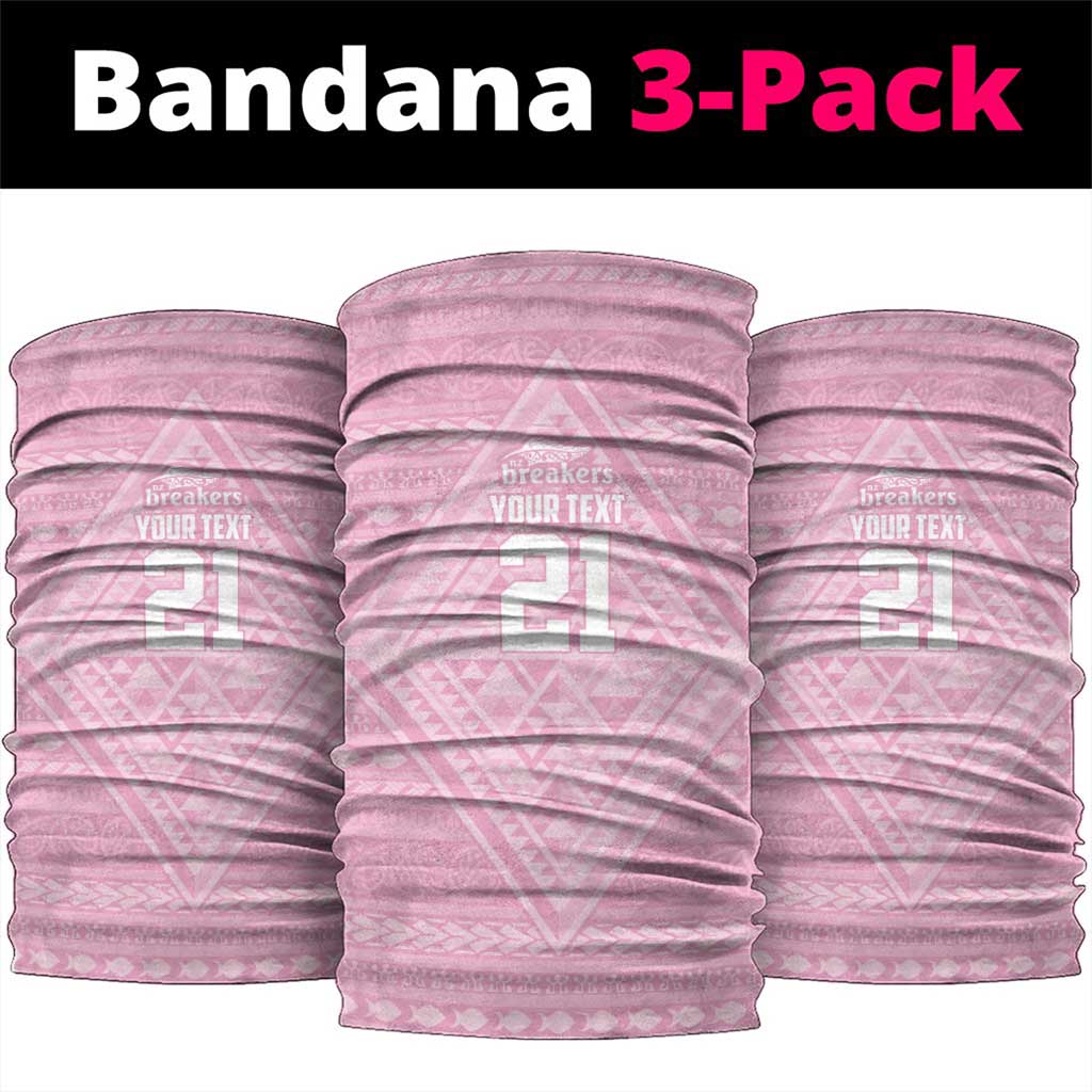 Custom New Zealand Basketball Indigenous Neck Gaiter LT9 package One Size: 25*50cm Pink - Polynesian Pride
