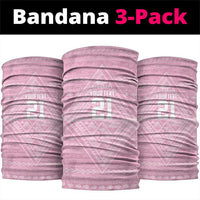 Custom New Zealand Basketball Indigenous Neck Gaiter LT9 package One Size: 25*50cm Pink - Polynesian Pride