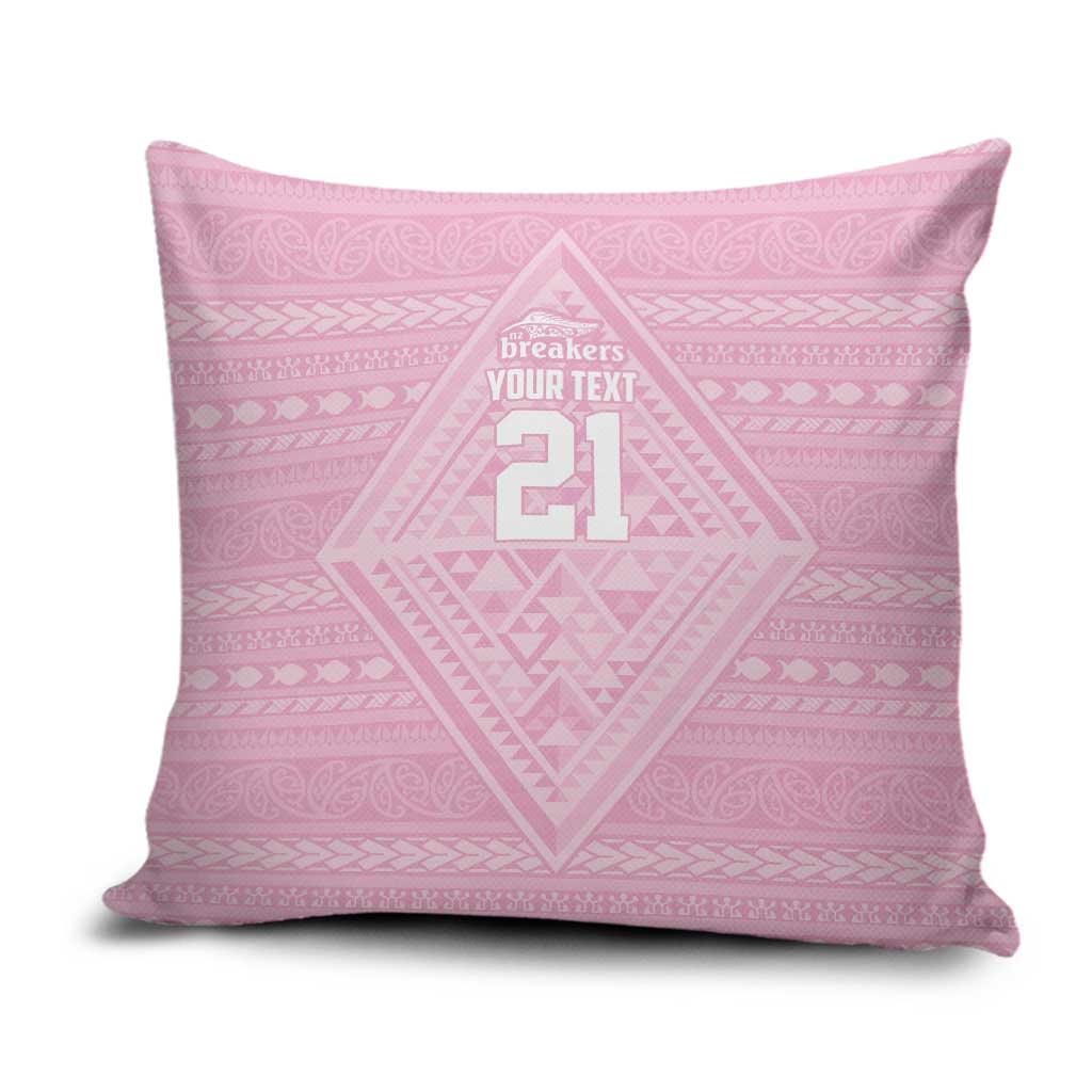 Custom New Zealand Basketball Indigenous Pillow Cover LT9 Pink - Polynesian Pride