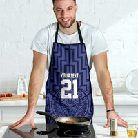 Custom Basketball New Zealand Apron Blue Maori Ta Moko Indigenous LT9 - Polynesian Pride