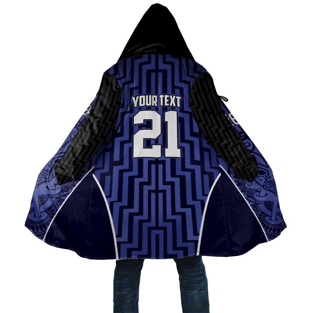 Custom Basketball New Zealand Cloak Blue Maori Ta Moko Indigenous LT9 Unisex Blue - Polynesian Pride