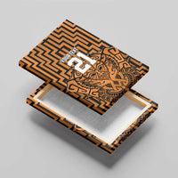 Custom Basketball New Zealand Canvas Wall Art Gold Maori Ta Moko Indigenous LT9 - Polynesian Pride