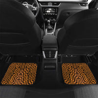 Custom Basketball New Zealand Car Mats Gold Maori Ta Moko Indigenous LT9 Set 2pcs - Back Gold - Polynesian Pride