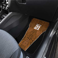 Custom Basketball New Zealand Car Mats Gold Maori Ta Moko Indigenous LT9 - Polynesian Pride