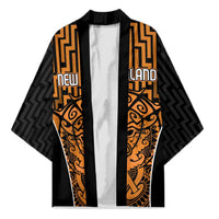 Custom Basketball New Zealand Kimono Gold Maori Ta Moko Indigenous LT9 Unisex Gold - Polynesian Pride