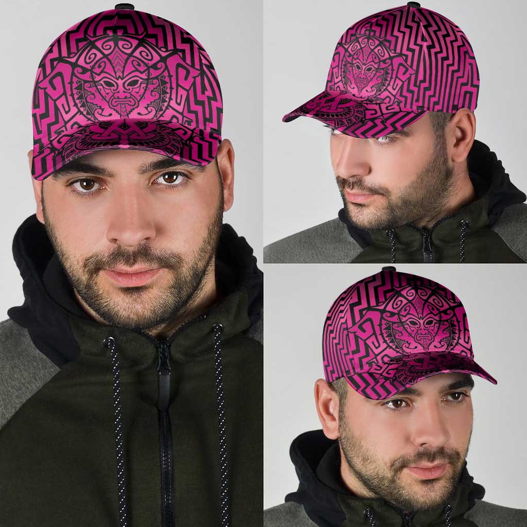 Basketball New Zealand Classic Cap Pink Maori Ta Moko Indigenous LT9 - Polynesian Pride