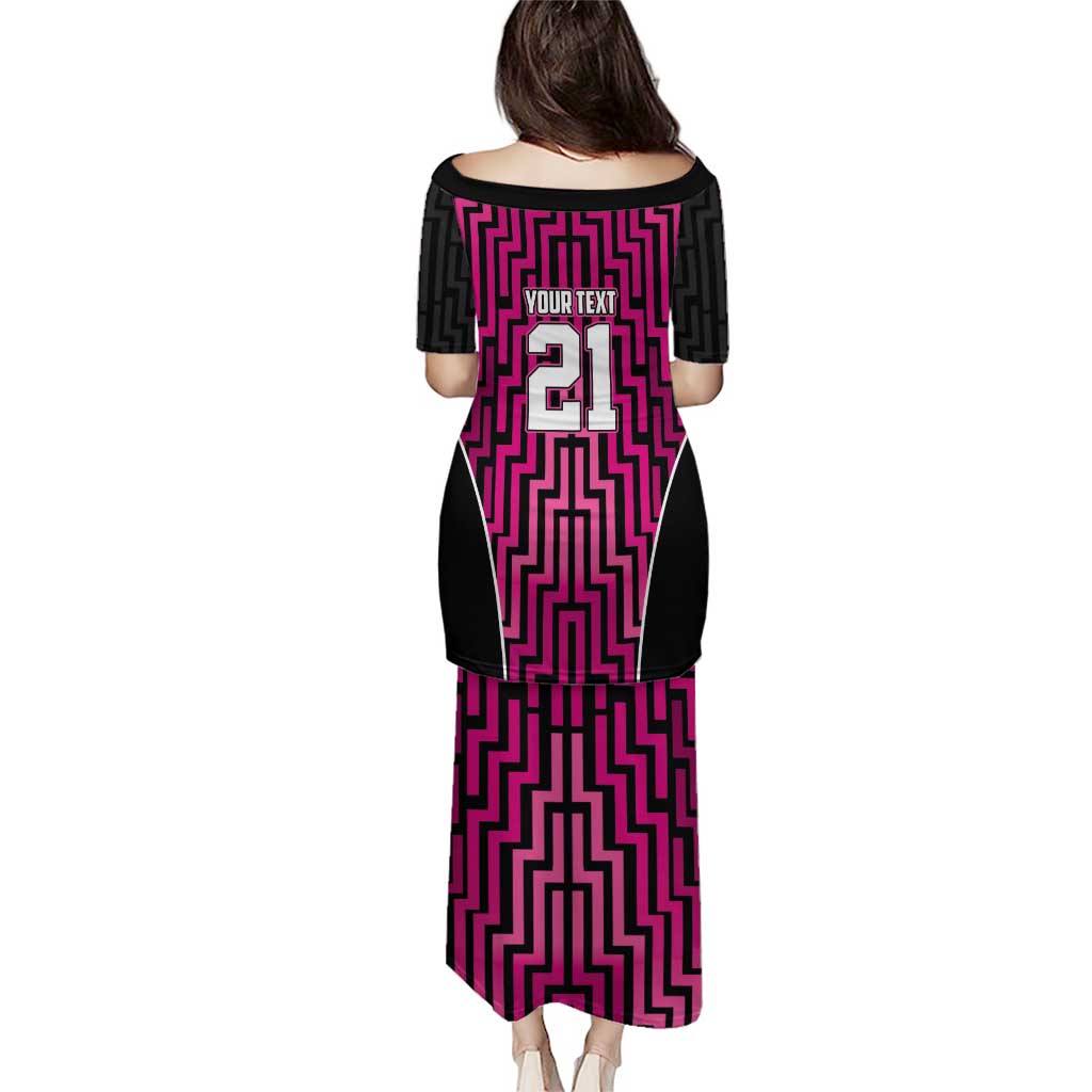 Custom Basketball New Zealand Puletasi Pink Maori Ta Moko Indigenous LT9 - Polynesian Pride