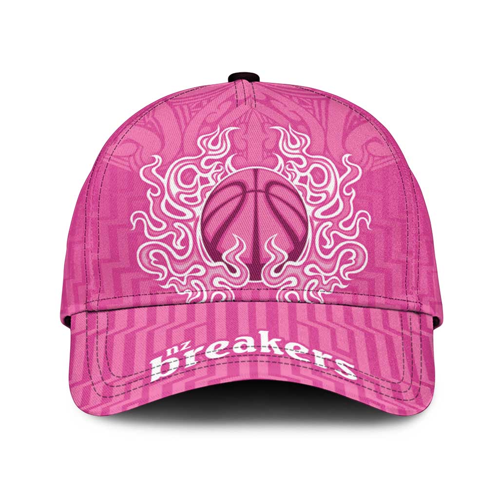 New Zealand Classic Cap Fire Basketball Maori Tribal Pink LT9 Universal Fit Pink - Polynesian Pride