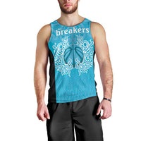 New Zealand Custom Men Tank Top Fire Basketball Maori Tribal Sky Blue LT9 - Polynesian Pride