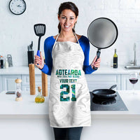 Custom New Zealand Aotearoa Apron Green Maori Paua Shell Indigenous LT9 - Polynesian Pride