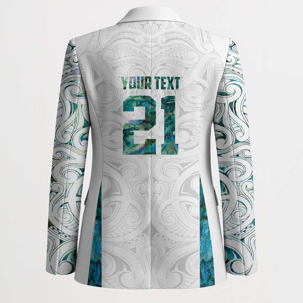 Custom New Zealand Aotearoa Blazer Green Maori Paua Shell Indigenous LT9 - Polynesian Pride
