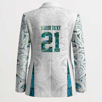Custom New Zealand Aotearoa Blazer Green Maori Paua Shell Indigenous LT9 - Polynesian Pride