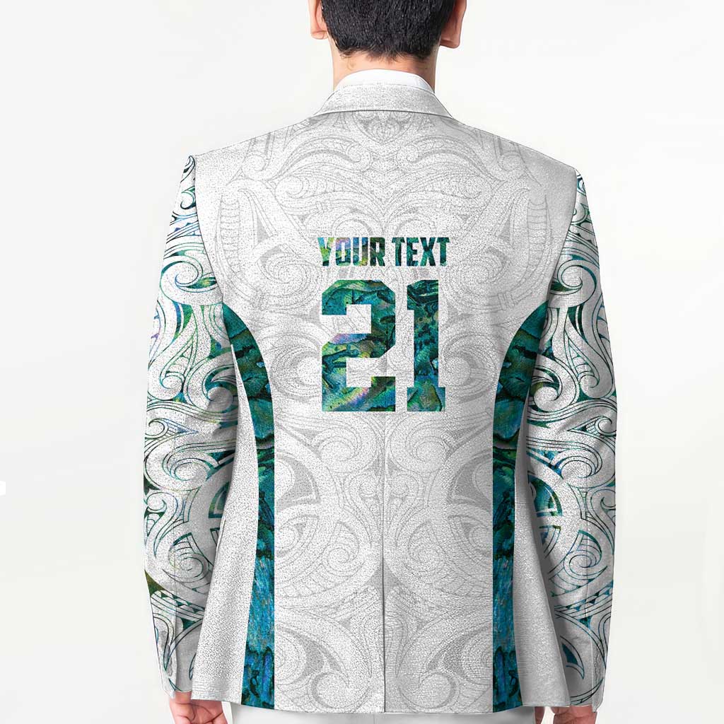 Custom New Zealand Aotearoa Blazer Green Maori Paua Shell Indigenous LT9 - Polynesian Pride