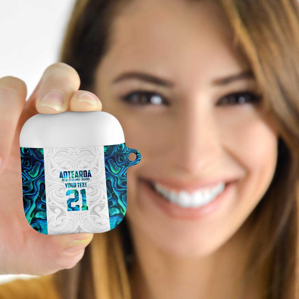 Custom New Zealand Aotearoa AirPods Case Maori Paua Shell Indigenous LT9 Blue - Polynesian Pride