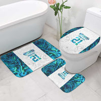 Custom New Zealand Aotearoa Bathroom Set Maori Paua Shell Indigenous LT9 - Polynesian Pride