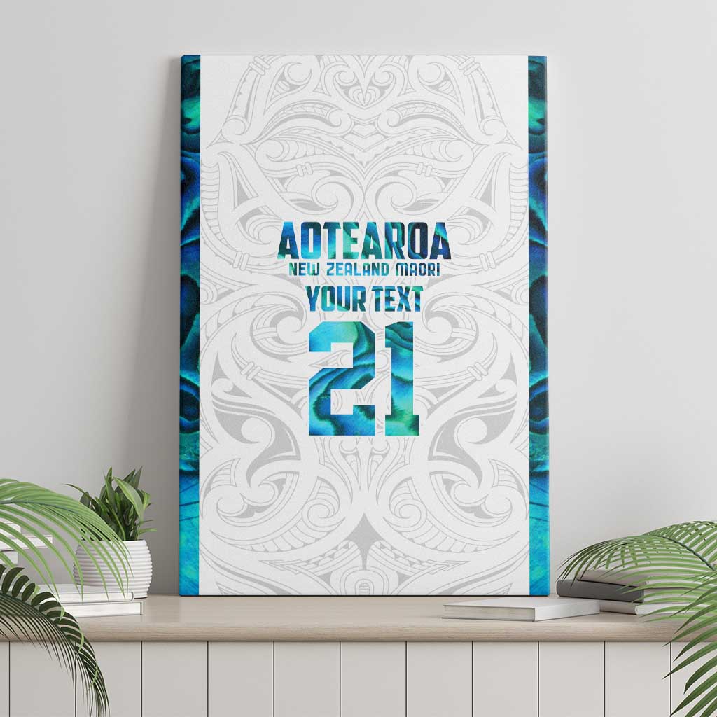 Custom New Zealand Aotearoa Canvas Wall Art Maori Paua Shell Indigenous LT9 - Polynesian Pride