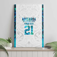 Custom New Zealand Aotearoa Canvas Wall Art Maori Paua Shell Indigenous LT9 - Polynesian Pride