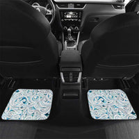 Custom New Zealand Aotearoa Car Mats Maori Paua Shell Indigenous LT9 Set 2pcs - Back Blue - Polynesian Pride