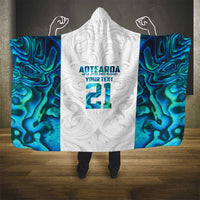 Custom New Zealand Aotearoa Hooded Blanket Maori Paua Shell Indigenous LT9 - Polynesian Pride