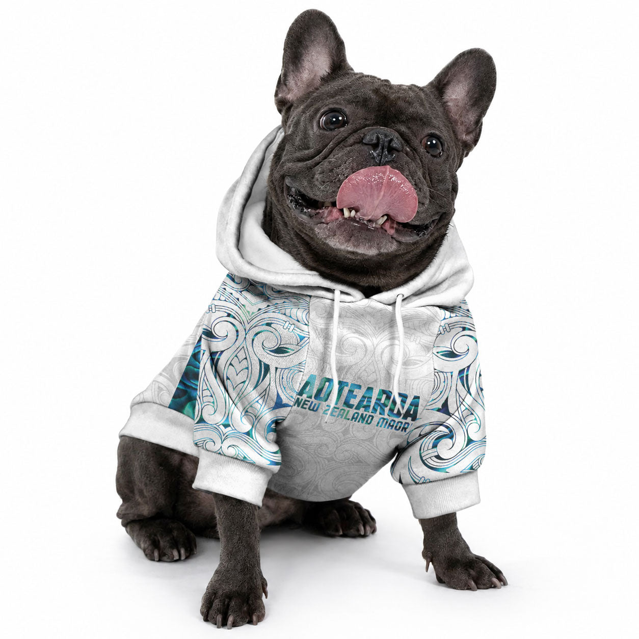 Custom New Zealand Aotearoa Pet Hoodie Maori Paua Shell Indigenous LT9 - Polynesian Pride