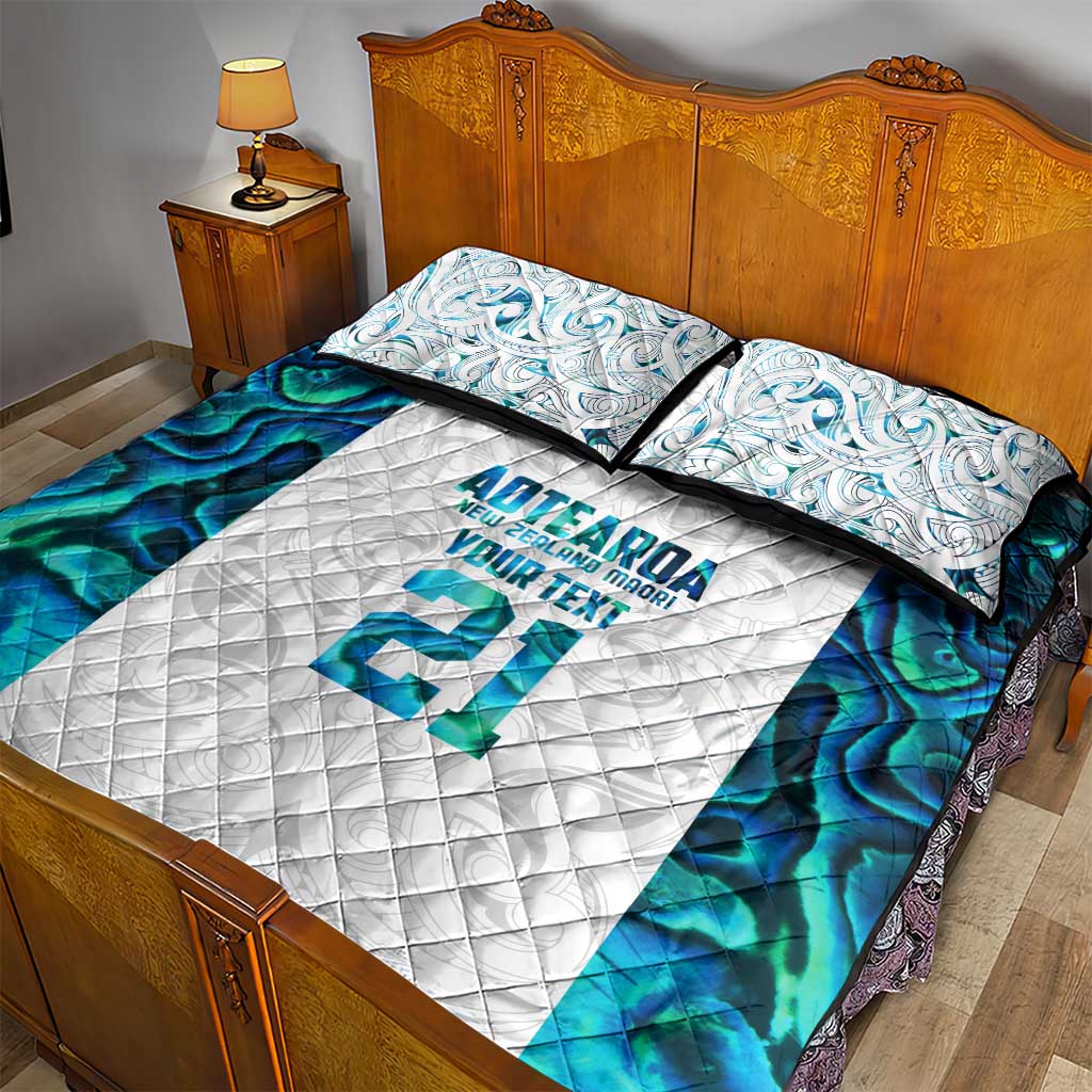 Custom New Zealand Aotearoa Quilt Bed Set Maori Paua Shell Indigenous LT9 - Polynesian Pride