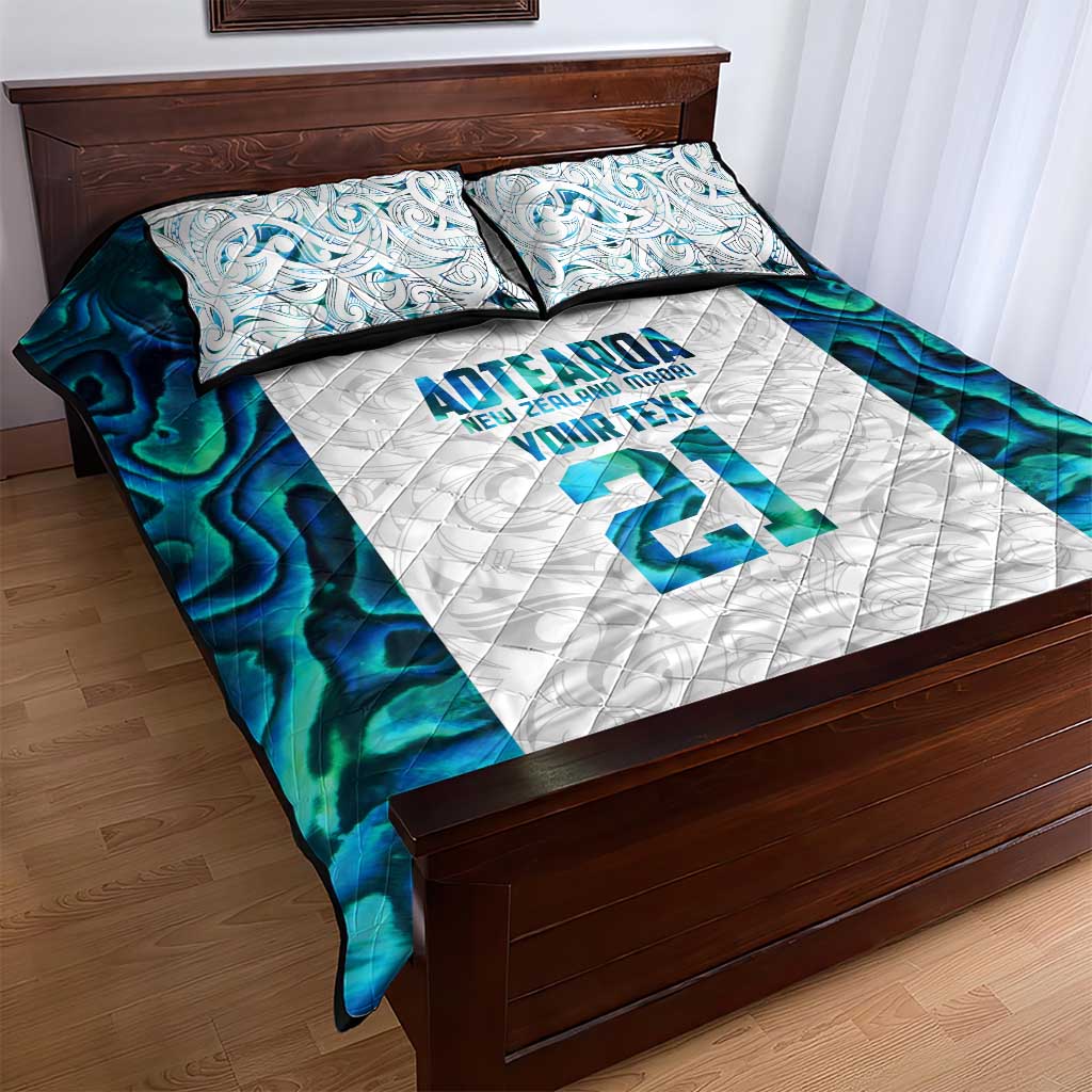 Custom New Zealand Aotearoa Quilt Bed Set Maori Paua Shell Indigenous LT9 - Polynesian Pride