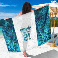 Custom New Zealand Aotearoa Sarong Maori Paua Shell Indigenous LT9 One Size 44 x 66 inches Blue - Polynesian Pride