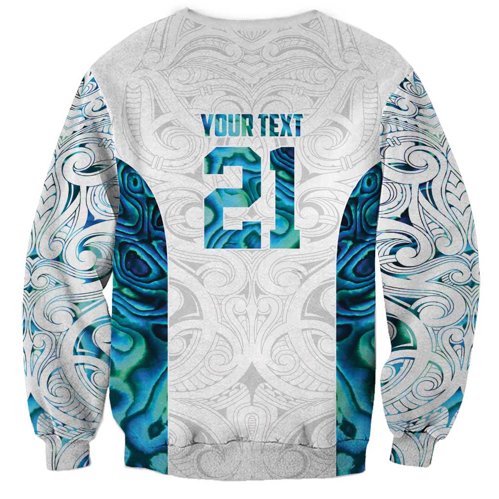 Custom New Zealand Aotearoa Sweatshirt Maori Paua Shell Indigenous LT9 - Polynesian Pride