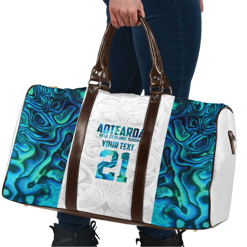 Custom New Zealand Aotearoa Travel Bag Maori Paua Shell Indigenous LT9 - Polynesian Pride